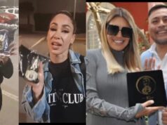 Joaquín Cisneros celebra Día Internacional de la Mujer con regalos a figuras de la farándula(VIDEO)