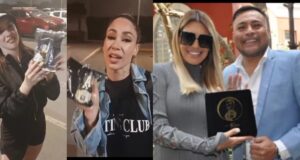 Joaquín Cisneros celebra Día Internacional de la Mujer con regalos a figuras de la farándula(VIDEO)