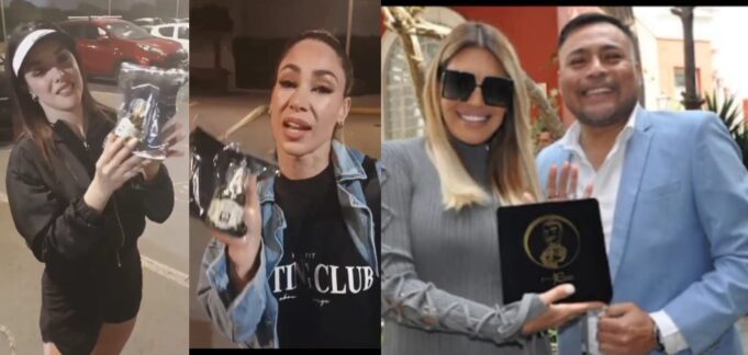 Joaquín Cisneros celebra Día Internacional de la Mujer con regalos a figuras de la farándula(VIDEO)