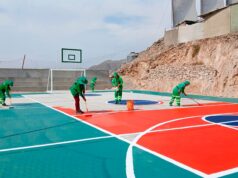 CONSTRUYEN LA LOSA DEPORTIVAS MÁS ALTA DE LIMA EN VILLA MARÍA DEL TRIUNFO