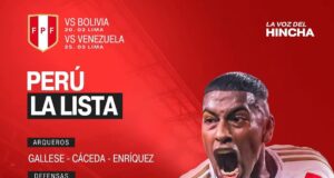 Oscar Ibáñez hizo entrega de la lista de convocados de la Selección