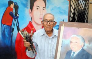 San Martín de Porres: usuario de Pensión 65 retoma su pasión por retratar personas a sus 81 años