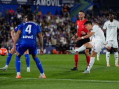 Real Madrid le ganó al Getafe 1-0 y sigue a cuatro puntos del líder Barcelona