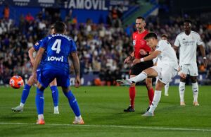 Real Madrid le ganó al Getafe 1-0 y sigue a cuatro puntos del líder Barcelona