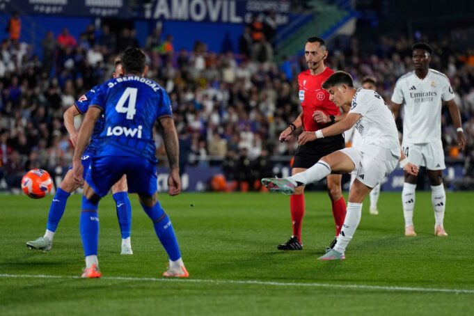 Real Madrid le ganó al Getafe 1-0 y sigue a cuatro puntos del líder Barcelona