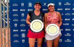 Tenista peruana Romina Ccuno se coronó campeona de dobles en el W35 de Leme-Brasil