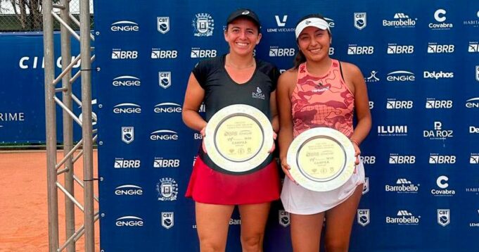 Tenista peruana Romina Ccuno se coronó campeona de dobles en el W35 de Leme-Brasil