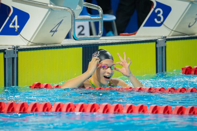 Cielo Moya logró cuatro récords Nacionales en selectivo múltiple de Natación
