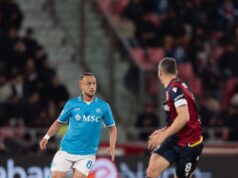 Nápoles no pudo con Bolonia quedando 1-1 y está a tres puntos del líder Inter de Milán