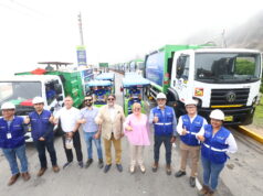 Municipio presenta moderna flota de vehículos para reforzar la limpieza pública en Miraflores