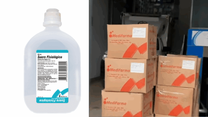 12 lotes de suero fisiológico de Medifarma reciben autorización excepcional de Digemid