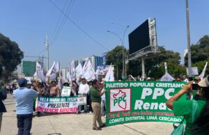 Militantes del PPC rechazan agravios de alcalde Rafael López Aliaga