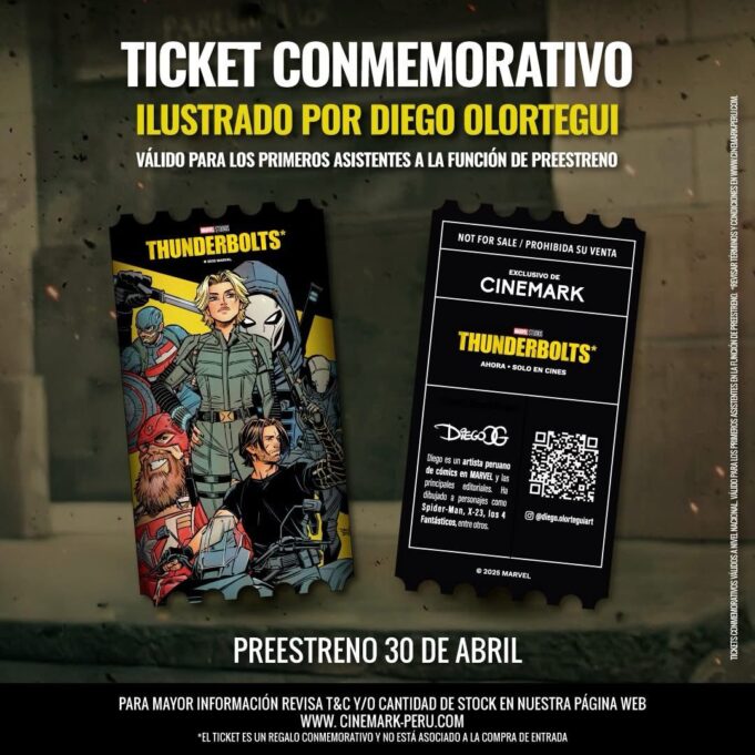 Ilustrador peruano de Marvel crea card conmemorativo holográfico para Cinemark