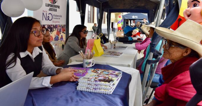 Cajamarca: Poder Judicial promueve cultura jurídica contra la violencia familiar en la feria «Caravana de la Justicia»