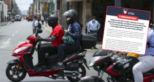 Defensoría del Pueblo solicita la prohibición de la circulación de motos por 12 horas al día