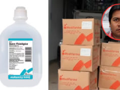 Detienen a empleado de Medifarma por presunta adulteración de muestra de suero fisiológico