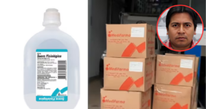 Detienen a empleado de Medifarma por presunta adulteración de muestra de suero fisiológico
