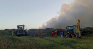 Incendio de gran magnitud arrasa con más de cuatro hectáreas en el Santuario Nacional Lagunas de Mejía