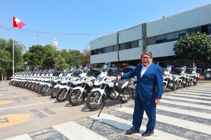 Gobierno Regional del Callao presenta 85 motos para reforzar la seguridad ciudadana en la región