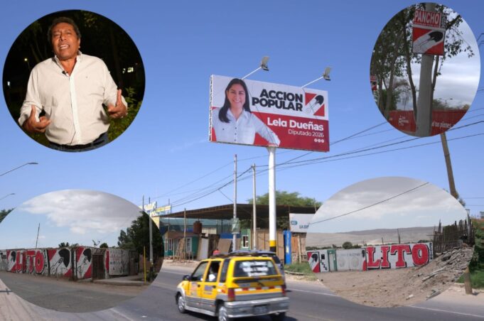 Propaganda electoral de Acción Popular invade calles de Ica