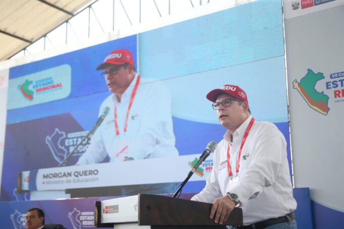 Ministro Morgan Quero: “Fortaleceremos la infraestructura educativa porque la educación es prioridad nacional»