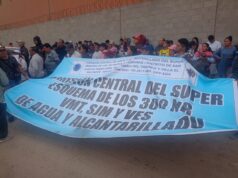 Pobladores de Villa El Salvador, VMT y SJM marchan por agua