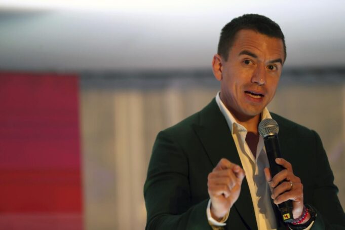 Noboa decreta estado de excepción en provincias clave un día antes de elecciones