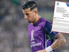 CONMEBOL sancionó a uruguayo Pablo Ceppelini con cuatro meses de suspensión por posibles actos de discriminación