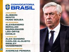 Carlo Ancelotti presentó la nómina de Brasil para partidos ante Paraguay y Ecuador