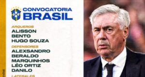 Carlo Ancelotti presentó la nómina de Brasil para partidos ante Paraguay y Ecuador