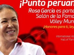 Peruana Rosa García entró al Salón de la Fama del Vóley Mundial