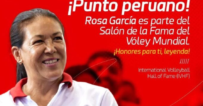 Peruana Rosa García entró al Salón de la Fama del Vóley Mundial