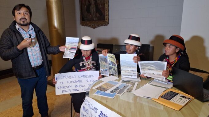 Comunidad Campesina de Fuerabamba denuncia a minera Las Bambas, por invasión territorial