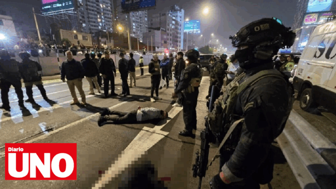 Balacera en Vía Expresa deja dos fallecido y cuatro heridos tras persecución policial