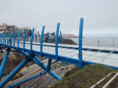 Inician colocación del piso de concreto en puente del Corredor Turístico Miraflores-Barranco