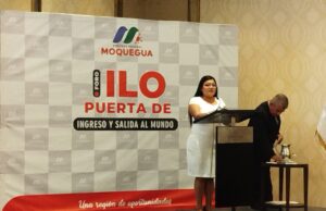 Gobernadora de Moquegua, Gilia Gutiérrez Ayala destacó potencialidades de provincia sureña en evento realizado en Lima