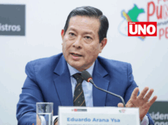 Arana y su gabinete buscarán voto de confianza en el Congreso el 12 de junio