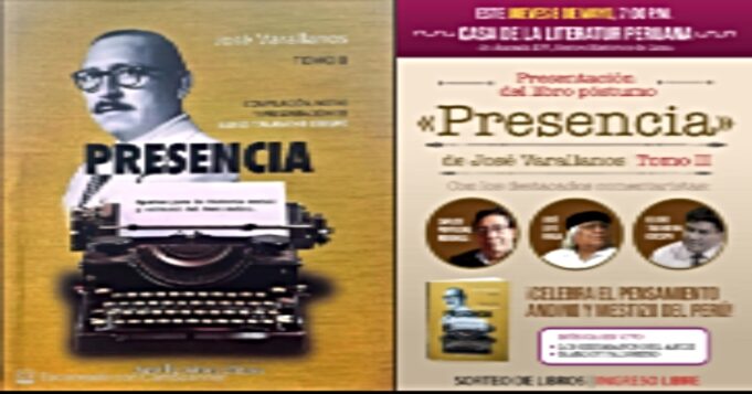 Presentación del libro «Presencia: tomo II» de José Varallanos en la Casa de la Literatura Peruana