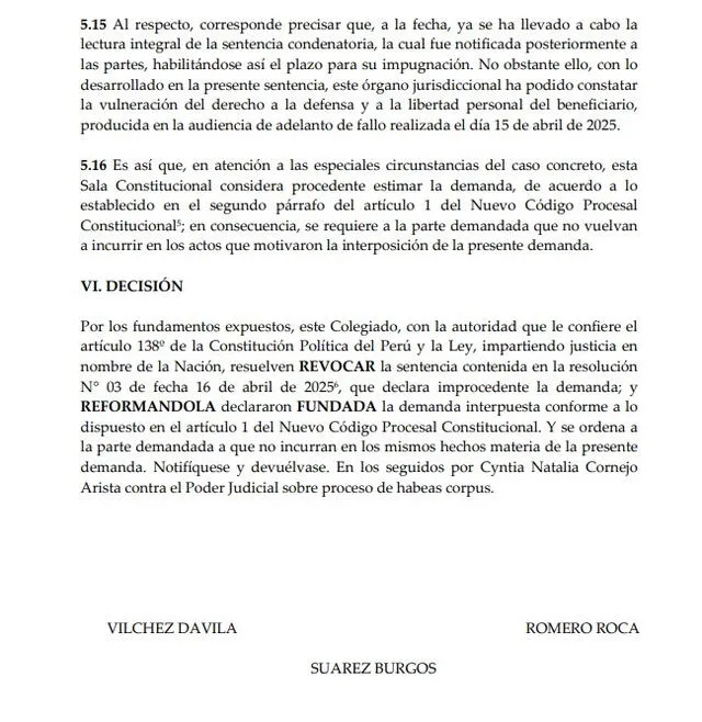 Ollanta Humala logra fallo favorable tras resolución que califica su detención como inconstitucional por falta de sentencia escrita.
