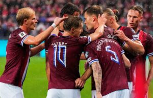 Noruega goleó a Italia 3-0 en Oslo y se afianzó de lider de su grupo por las Elminatorias Europeas