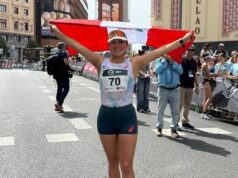 Evelyn Inga llegó en segundo lugar del Gran Premio Internacional de Madrid Marcha 2025 efectuada hoy