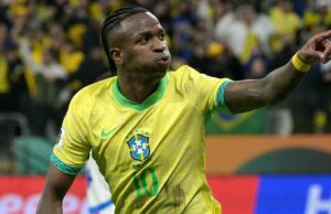 Brasil clasificó al Mundial al vencer a Paraguay 1-0 con gol de Vinicius Jr