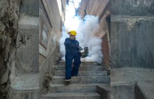 Papito de 71 años se bate a diario con el zancudo del dengue