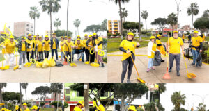 Vecinos de La Perla realizan Limpiatón en parques de su distrito