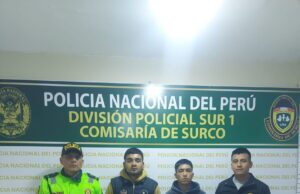 Dos presuntos ladrones conocidos como “Pinky” y “Cerebro” fueron sorprendidos robando autopartes en Surco