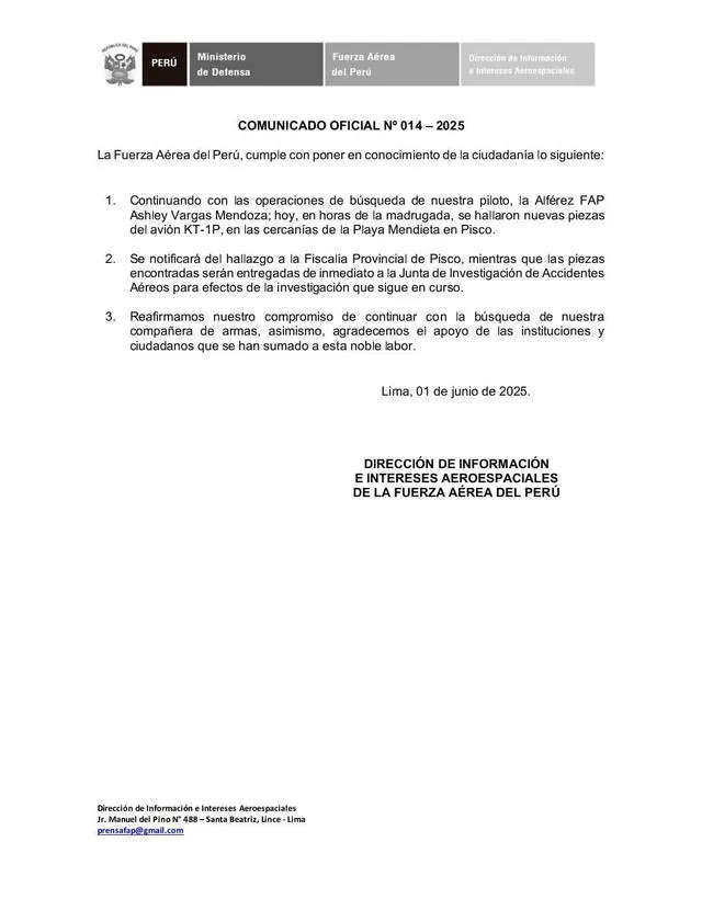 Comunicado de la FAP