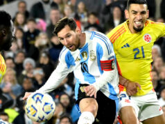 Argentina y Colombia empataron 1-1 en partido disputado en Buenos Aires