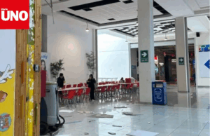 Caída del techo en Plaza Norte revela fallas estructurales