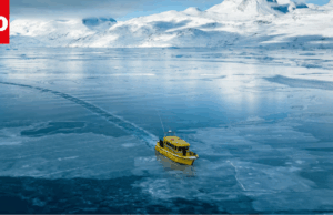 El cambio climático derrite la capa de hielo de Groenlandia