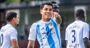 Joao Grimaldo dio asistencia en triunfo del Riga FC al Dila Gori 2-1 por la Conference League